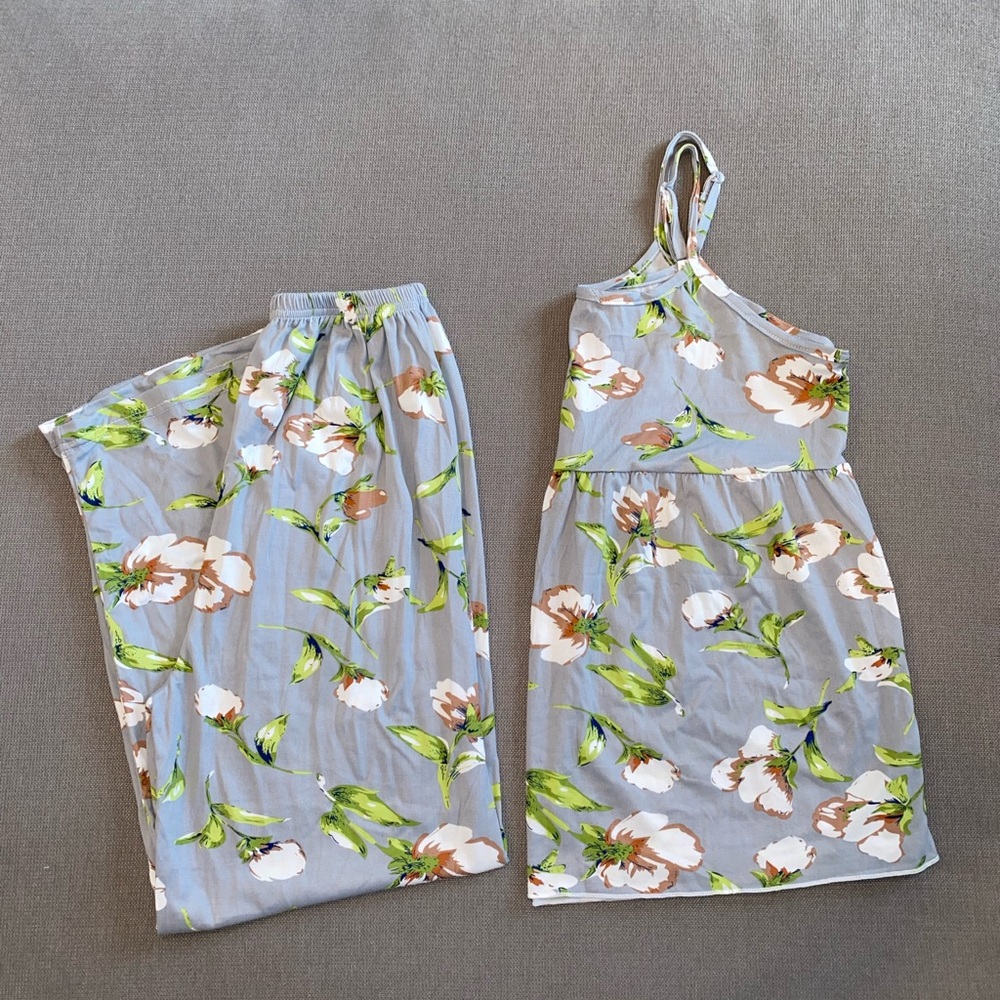 2 Piece Floral Pajama Set